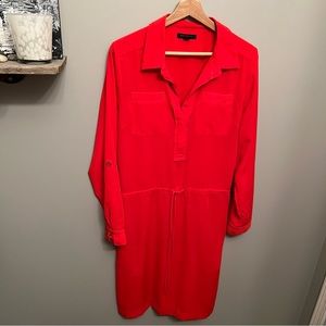 Red Shirt Dress Banana Republic